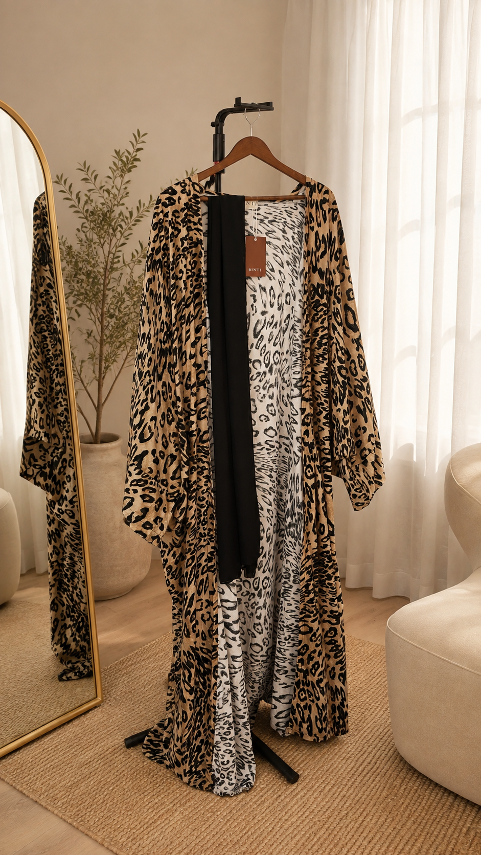 Elyria in cheetah print